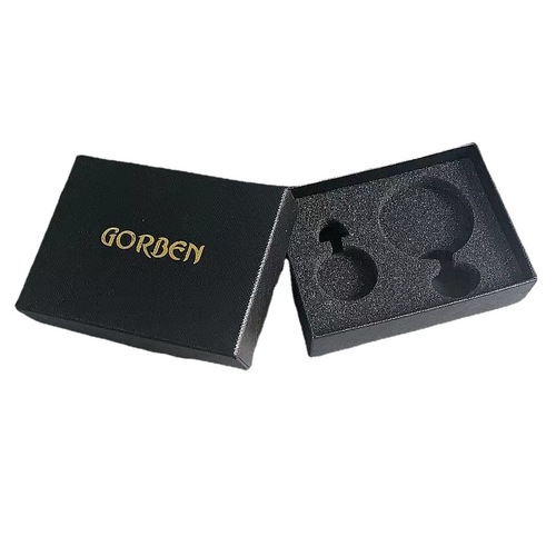 Diamond pattern jet black pocket watch packaging box, exquisite sky and earth cover pocket watch box, sample-making gift packaging box batch