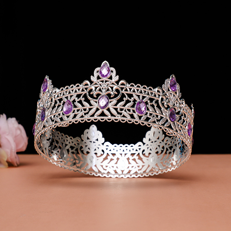 Los hombres de oro rey corona tocado adulto cumpleaños corona Halloween etapa ópera rendimiento unisex