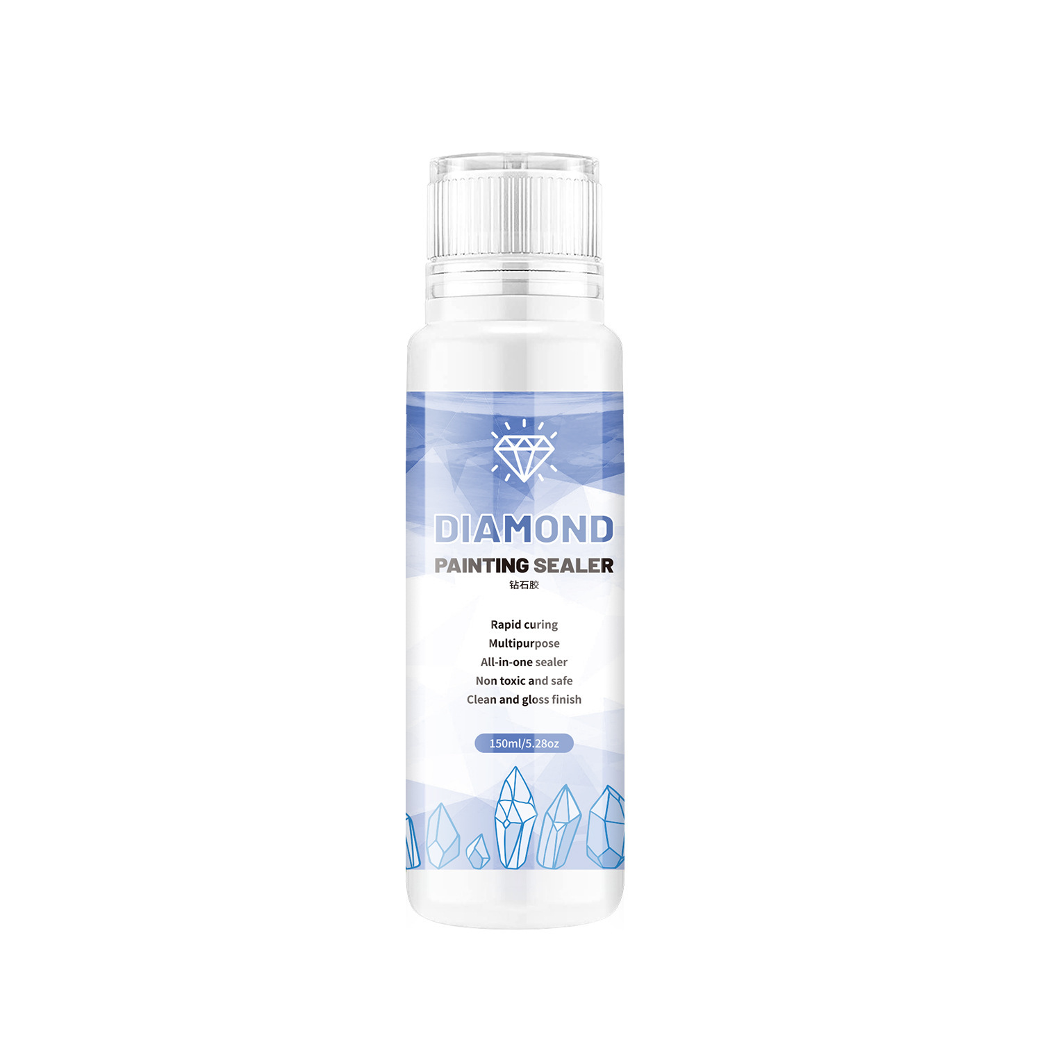 Pegamento transparente para pintura de diamantes, venta directa de fábrica, pegamento PVA para rompecabezas infantiles DIY, para realzar el brillo y evitar la desprendimiento de las piezas.