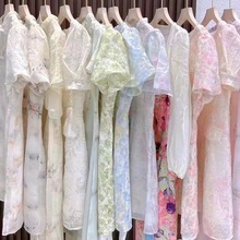 广州十三行女装法式女士裙子甜美连衣裙女夏高级感小个子杂款混批