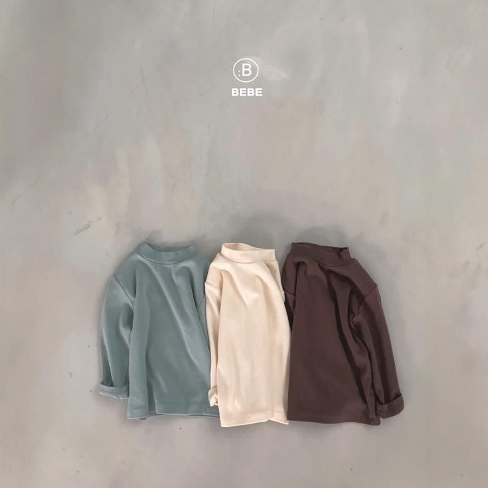 【Oferta de Liquidación】Camiseta Interior de Primavera para Niños, Camiseta Interior de Cuello Alto para Bebés, Camiseta de Manga Larga de Algodón Puro para Bebés image 2