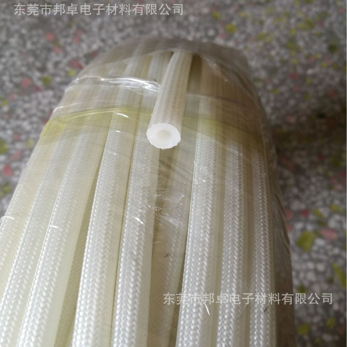 供应内胶外纤 硅胶编织管 耐高温套管 100米/卷 50米/卷