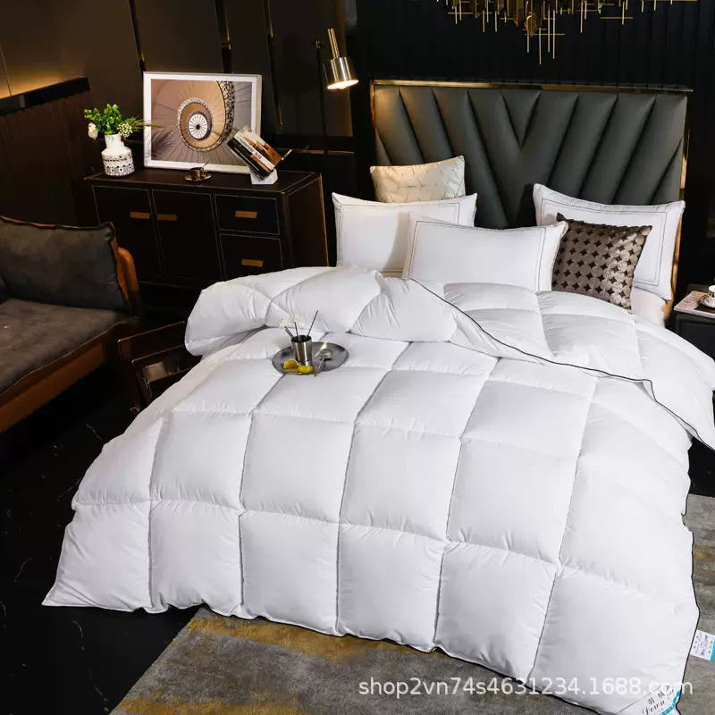 批发礼品羽丝绒被单双人冬被春秋棉被羽丝绒被芯酒店宿舍被子暖绒