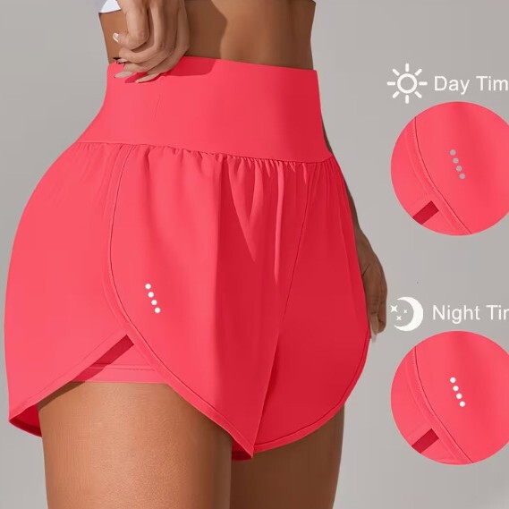 European Size 2026 Cross-Border Two-In-One Safety Yoga Shorts High-Waisted Anti-Exposure~Foreign Trade Wholesale European Size 2026 Cross-Border Two-In-One Safety Yoga Shorts High-Waisted Anti-Exposure~Foreign Trade Wholesale