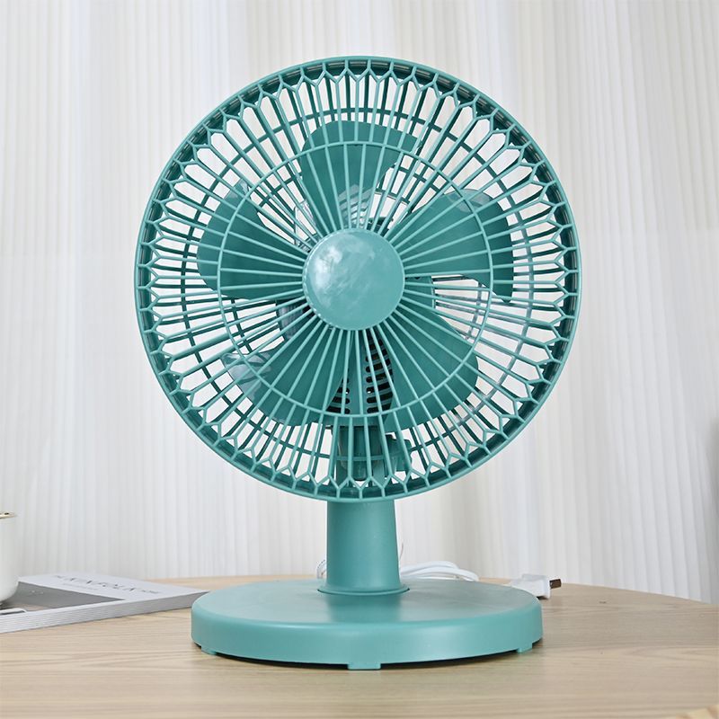 电风扇家用迷你小型摇头台扇学生宿舍办公室静音五叶式风扇大风力