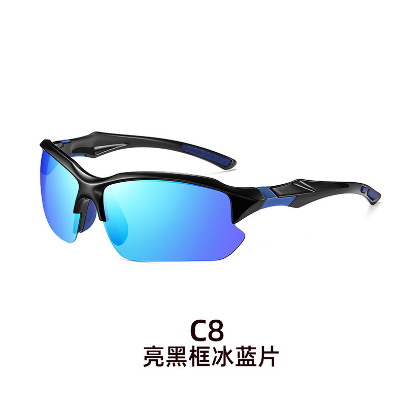 C2 bright black frame ice blue film