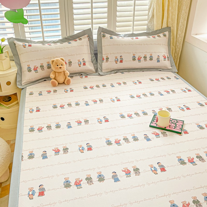 Silk mat, cartoon summer set, 3 piece set