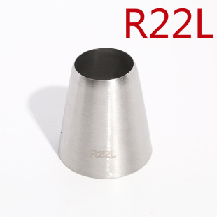 R22L# round large mouth pastry nozzle 304 stainless steel cream cake baking tool extra large