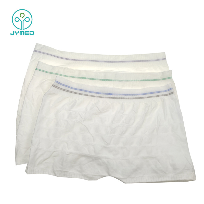 Pantalones cortos desechables transfronterizos pantalones de malla de poliéster elástico pantalones de vapor de sudor pantalones boxeadores desechables ropa interior de malla