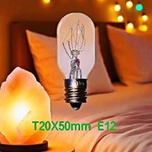 厂家供应 盐灯灯泡 冰箱灯泡 指示灯泡  T20 T22 E12 120V15W 25W