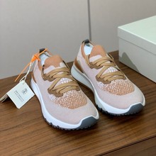 BC2025夏季新款羊毛针织拼色透气系带男士运动鞋外贸原单大码男鞋