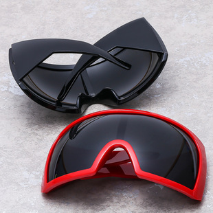 New Cross-border Large Frame Riding Sunglasses Men and Women's Integrated Lens Goggles Outdoor Ski Mountaineering Glasses