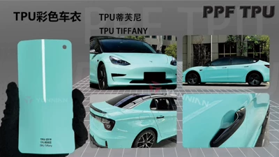 Automotive Film: a 5-Year Warranty, Casting-Grade - 15215m-5-years-warranty-tpu-tiffany-water-sticker