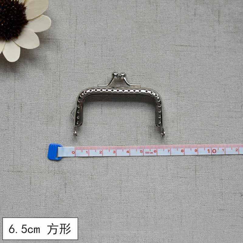 Material de oro de boca, tela, accesorios de bricolaje hechos a mano, material de accesorios de equipaje de oro de boca cuadrada en relieve de cobre retro