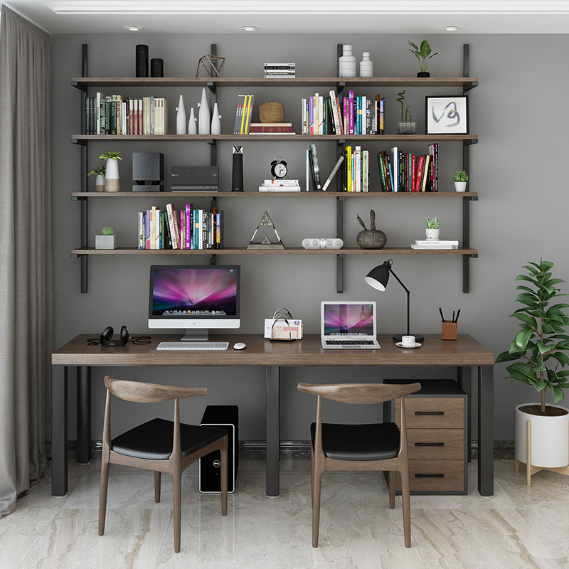 책상 책장 220cm 세트