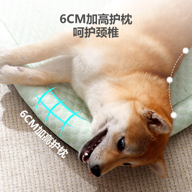 Fábrica al por mayor para mascotas, nido de gato de verano, cojín de sensación fresca, cuatro estaciones, perrera general, cojín para perros pequeños, suministros para mascotas