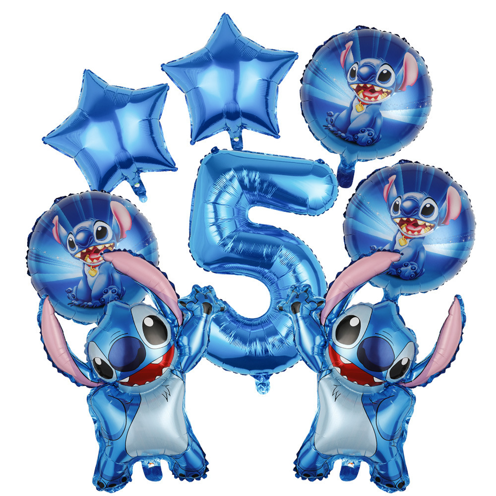 Dibujos animados de dibujos animados estrella de dibujos animados bebé puntada globo traje de juguete para niños decoración de fiesta de cumpleaños globo