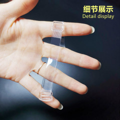 Adjustable invisible lace silicone transparent non-slip shoe fixing dance shoes with good elasticity high heels lazy elastic band