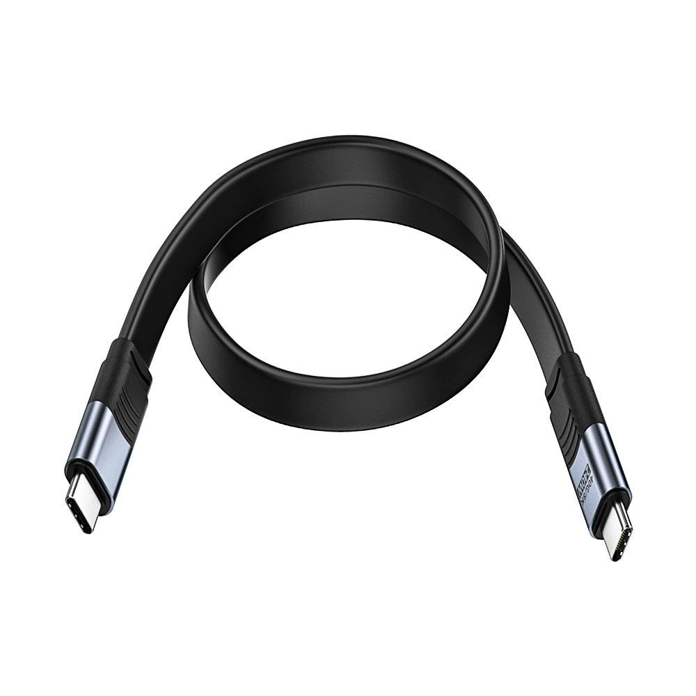 USB4 полная функциональная дата-кабель Type-C двусторонний плоский кабель 40G передача 8K высокое разрешение совместим с Thunderbolt 4