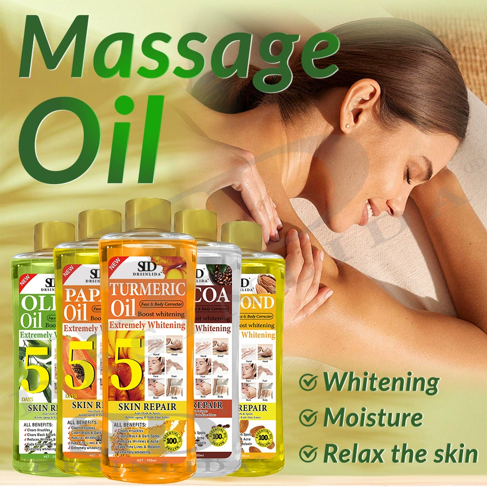 Популярное трансграничное массажное эфирное масло с куркумой, 200 мл, увлажняющее осветляющее лицо, чернение, имбирное масло, массаж тела, внешняя торговля