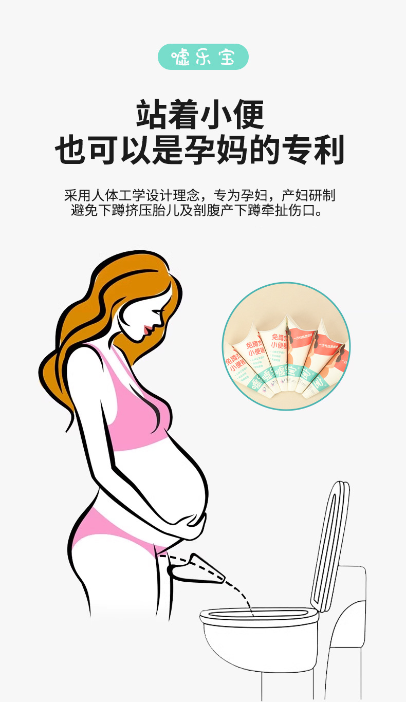 Xulebao Disposable Urinal for Pregnant Women, Post-Surgery Catheterization Device, Portable Outdoor Urinal, Car Emergency Urinal a