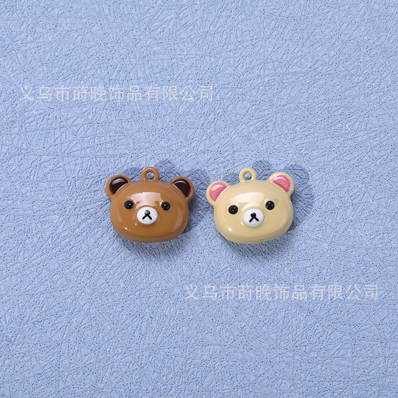 亜鉛合金ペイントかわいい漫画動物クマペンダント diy 携帯電話チェーンキーホルダーブレスレットジュエリーアクセサリー|undefined