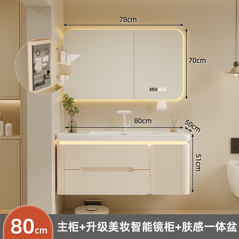 Baños personalizados de roble gabinete de baño gabinete de baño nuevo cerámica en una bañera lavabo facial