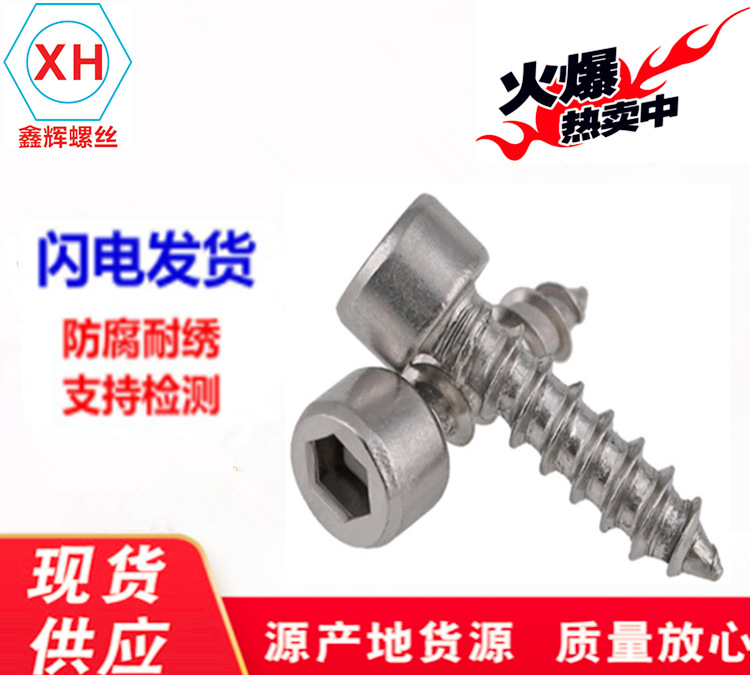 304不锈钢头内六角自攻螺丝 音响/模型自攻螺丝不锈钢材质M2  