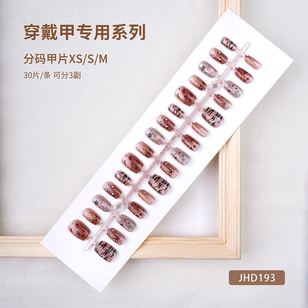 30 pieces finished product prefabricated nail spring and summer simplicity tulip french pure desire temperament high sense factory wholesale wear nail