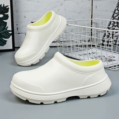 Men's Cross-border New Chef Shoes, Non-slip and Waterproof Kitchen Shoes, Casual Couple Rain Boots, Hotel Safety Work Shoes