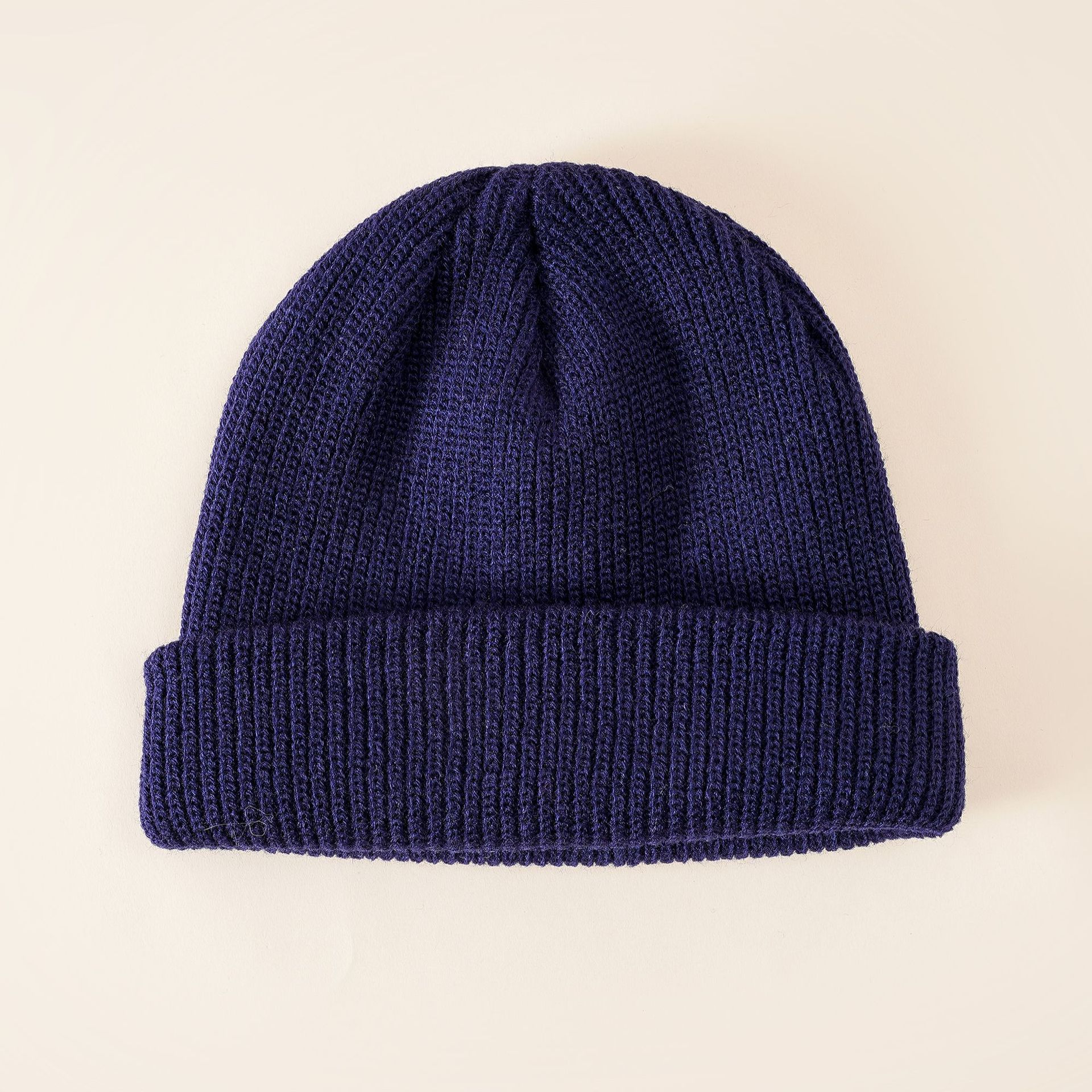 Otoño e invierno de lana de melón de cuero de estilo coreano de los hombres simples hip hop celebridad de Internet INS de las mujeres marca de moda sombrero frío sombrero de punto de cúpula