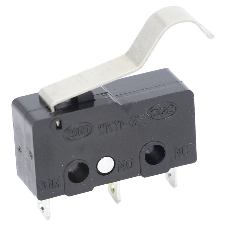 中型微动开关 5A常开常闭耐高温智能家电复位开关各种脚型可选