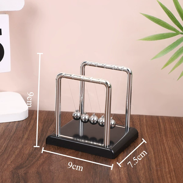 H-Small Square Newton's Pendulum (Black Base)