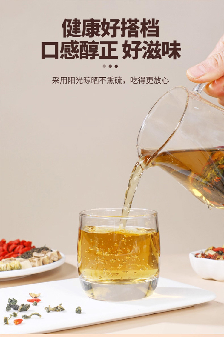 Kudzu Polygonatum Eucommia Male Flower Tea Ge Gen Huang Jing Du Zhong Xiong Hua Cha 100g Natural Wellness Herbal Blend specifications