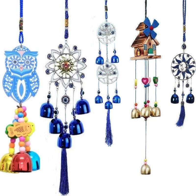 Деревянные колокольчики-ветрячки в виде подсолнуха, ретро-декор для дома, креативные подарки, оптовая продажа подвесных украшений для международной торговли