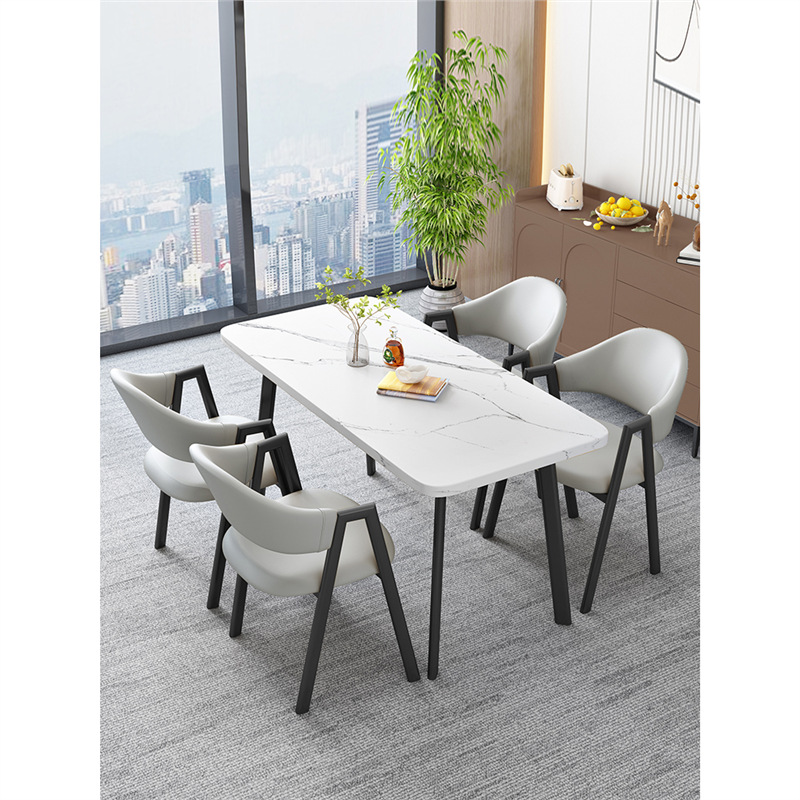 北欧の長方のテーブルは簡単で、業務的に接客します。