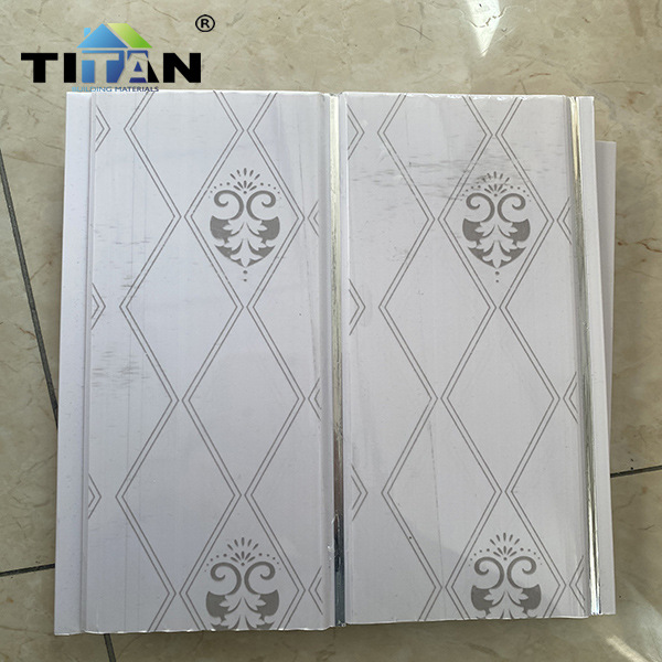 Venta directa de fábrica suministro de comercio exterior 30 cm impresión de refuerzo de PVC techo interior techo