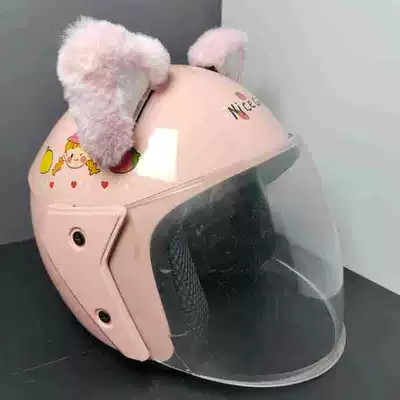 Motosiklet dəbilqələri, Ski Helmet Decoration Handmade - customized-light-pink-cat-ears