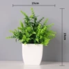 Spring grass + medium square pot