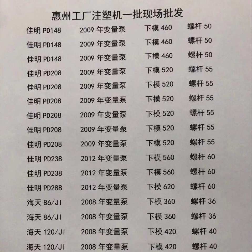 低价转让海天，佳明注塑机 卧式二手注塑机高价回收注塑机