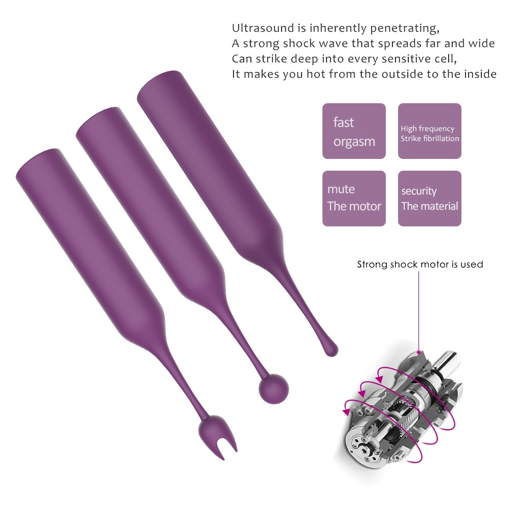 High Frequency Honey Bean Vibrator For Female Clitoral Massage_voghion.com