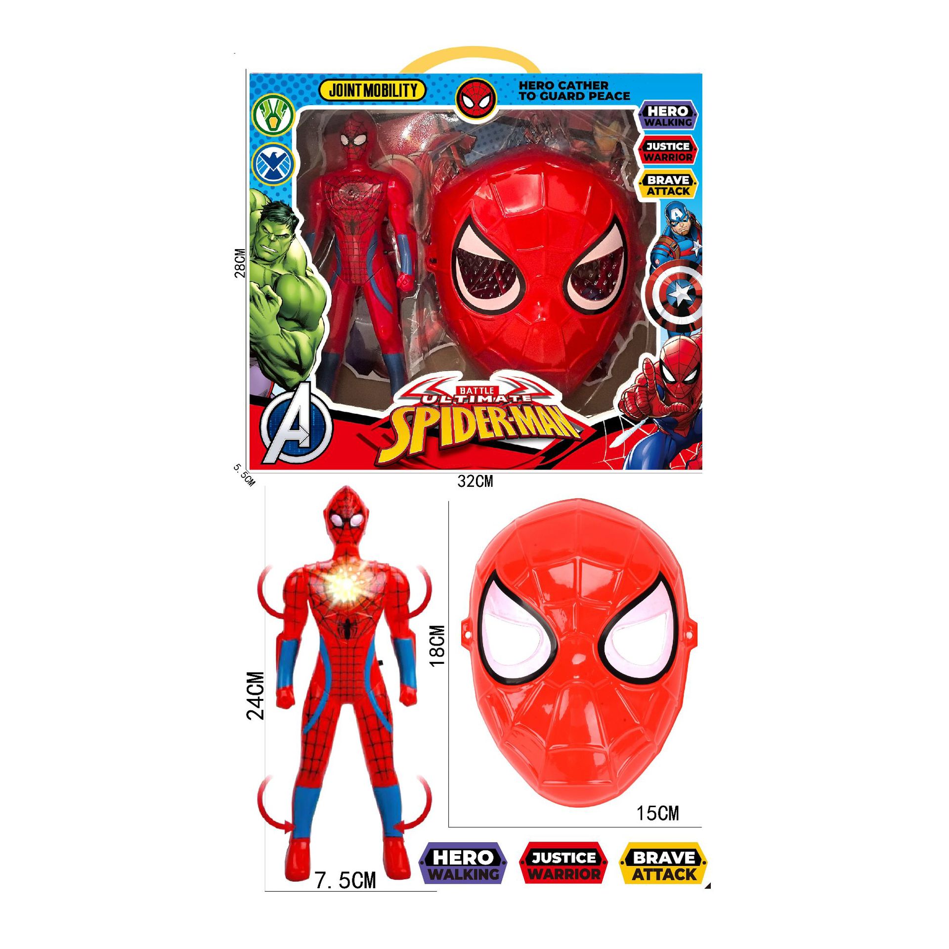 Araña Máscara de Abanderado Conjunto de armas Superman 862 # Juguetes para niños Agencia de jardín de infantes Juguetes al por mayor