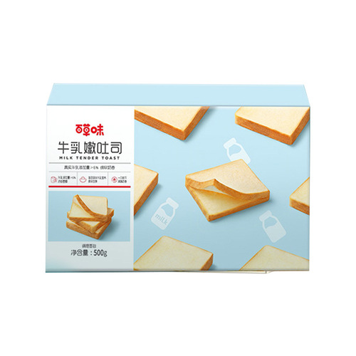Hundred Flavor Milk Soft Toast, Milk Toast, Nutritious Breakfast, Fresh Meal Replacement Bread, Whole Box Cake Wholesale