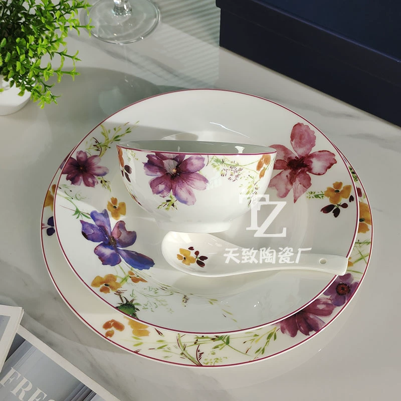 Германский W Bao фиолетовый эротический творческий кофейный кружка блюдо посуда набор костяная фарфор европейский стиль высокой качество