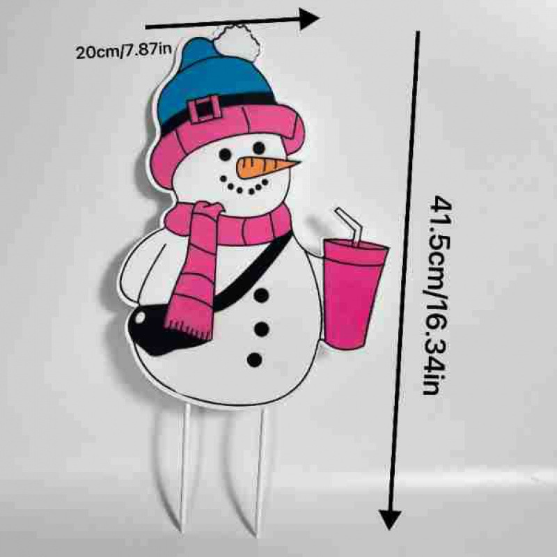 Navidad spot nuevos productos de hierro al aire libre muñeco de nieve inserción atmósfera decorativa patio inserción atmósfera