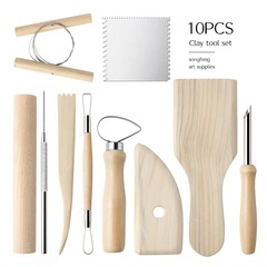Cross-border pottery tools 27-piece set Stone clay ball stick carving knife hole punch cutting sheet seven needles