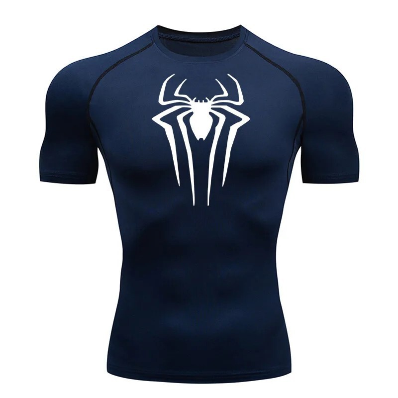 2025 New Cross-Border Men's Short-Sleeved T-Shirt Sports Fitness Marvel Spider 3D Digital Printing 2025 New Cross-Border Men's Short-Sleeved T-Shirt Sports Fitness Marvel Spider 3D Digital Printing