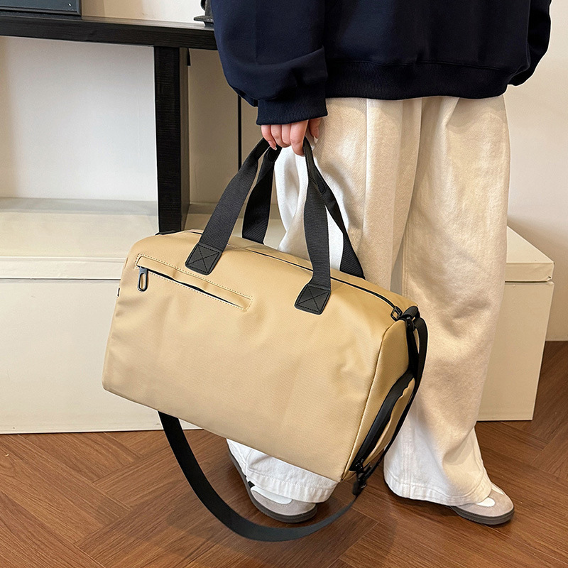 Bolsa de fitness ligera, bolsa de viaje de corta distancia impermeable para natación, bolsa de equipaje de mano de gran capacidad para viajes de negocios, bolsa de mensajero deportiva