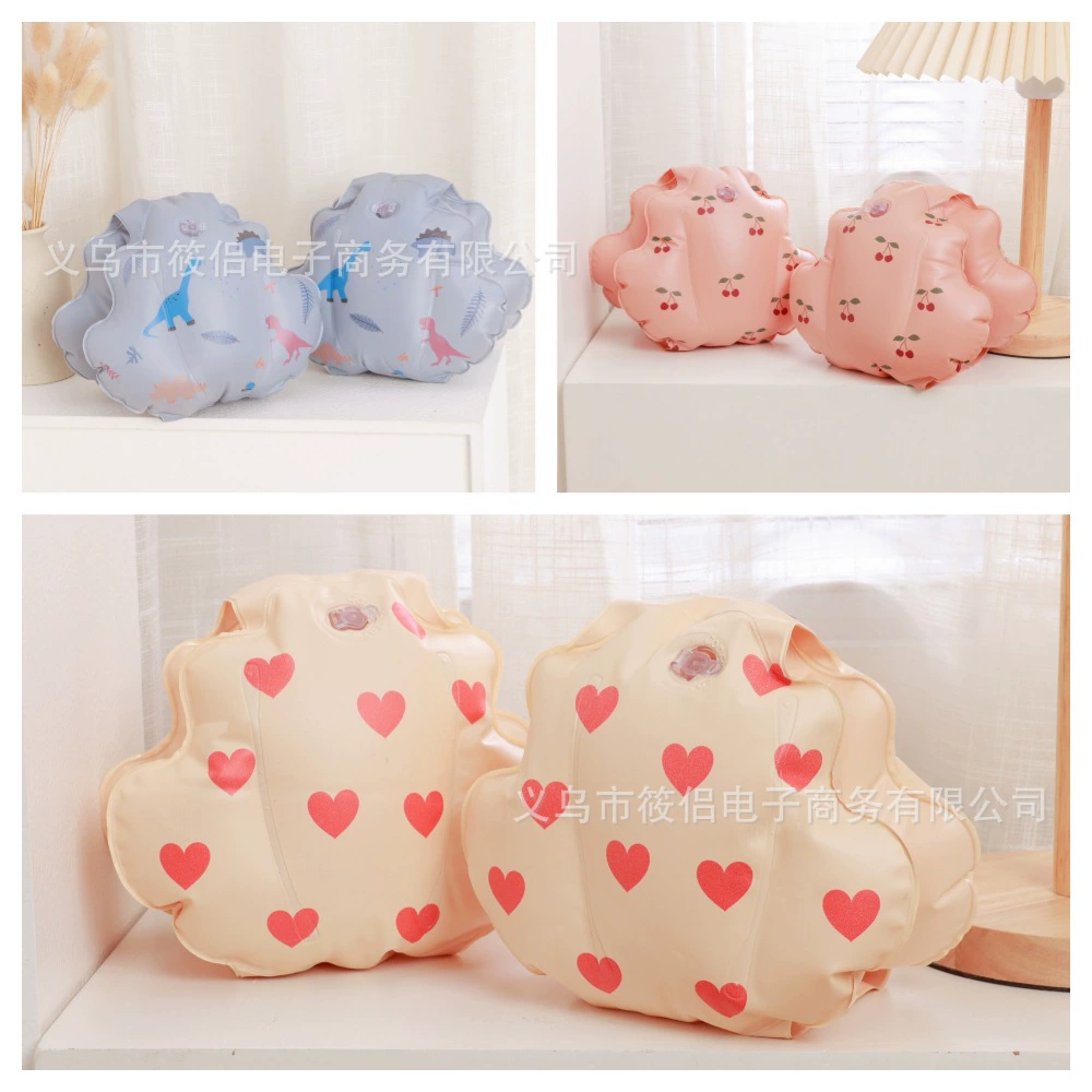 Ins Ретро круг для плавания Дания Любовь Детское оборудование для плавания Обучение плаванию Двойная подушка безопасности Детский плавающий рукав