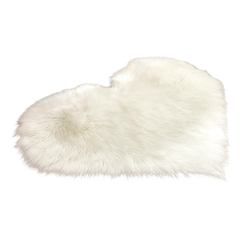 Manta de felpa para decoración del hogar, alfombra en forma de corazón, sala de estar, dormitorio, mesita de noche, resistente a las manchas, fácil de cuidar, lindo estilo femenino